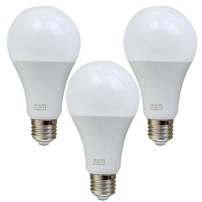 12W E27 Screw LED Light GLS bulbs, Energy Saving Edison  Cool White 6000K non dimmable lights