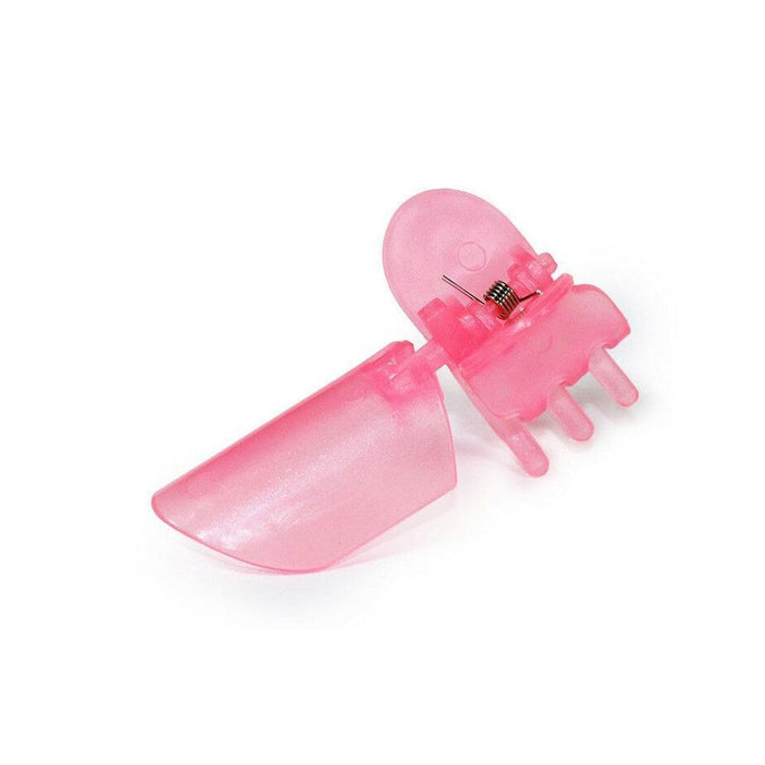 10-Pack Pink Nail Polish Protection Clips - Plastic Clip Tip for Drying Enamel