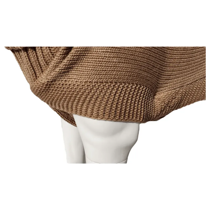 Contemporary Cableknit Jazz Dog Jumper in Camel