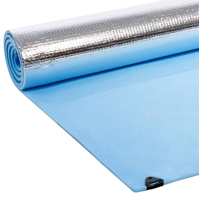 Premium Lightweight Camping Mat | Blue | Insulated with Aluminium Foil | 180cm x 50cm x 0.6cm | AS-61242