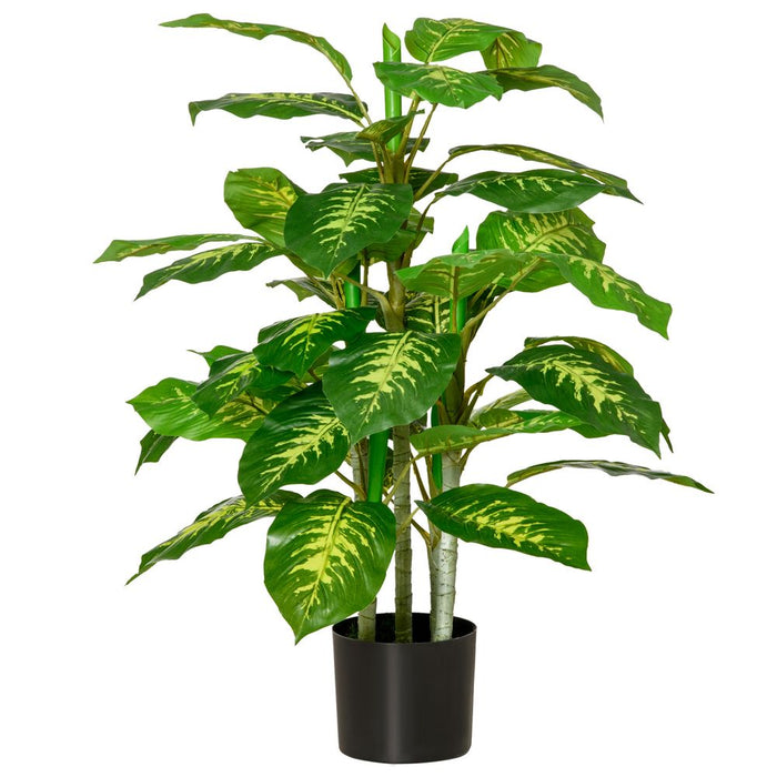 Artificial Evergreen Tree Fake Decorative Plant in Nursery Pot, 95cm