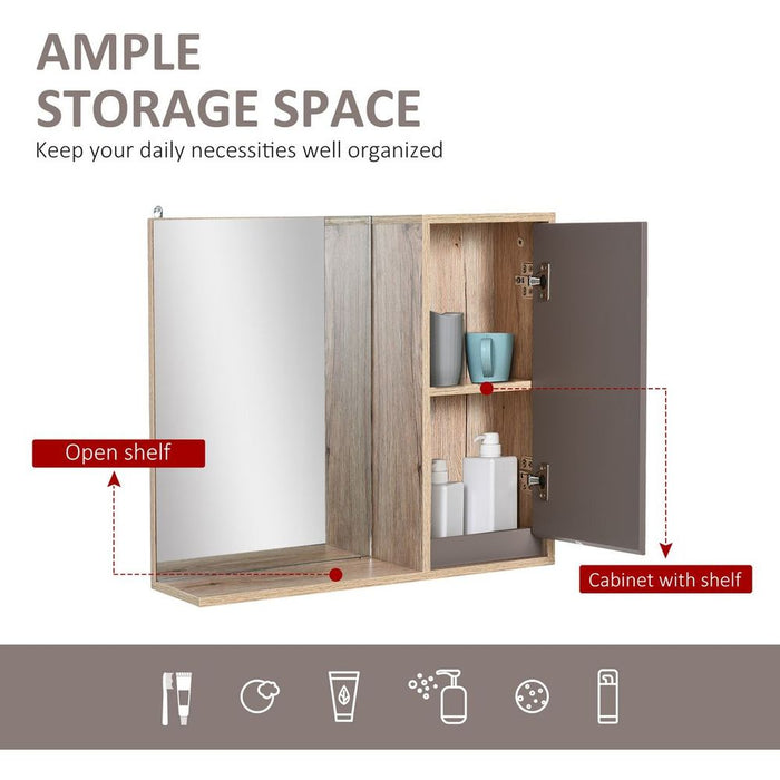 Premium Wall Mount Bathroom Cabinet & Mirror Shelf - Sleek Home Storage Solution - Durable & Stylish Design