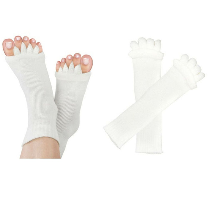 Premium Foot Alignment Socks | Relieve Foot Pain | White