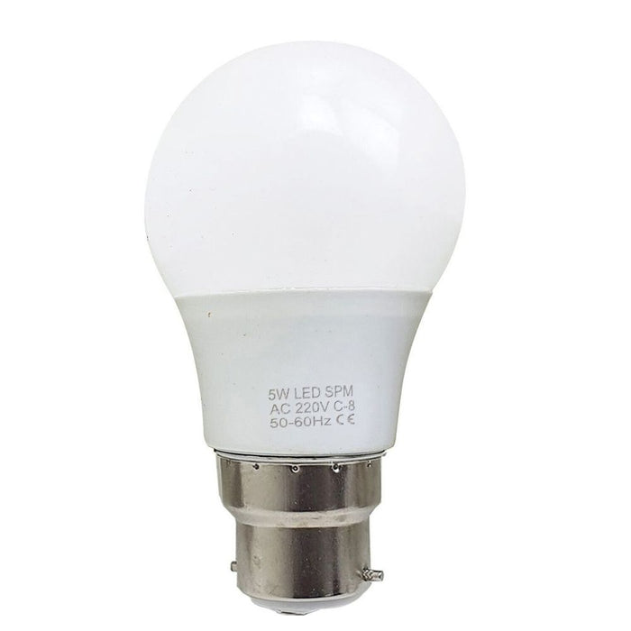 5W B22 Screw  LED Light GLS bulbs, Energy Saving Edison  Cool White 6000K non dimmable lights