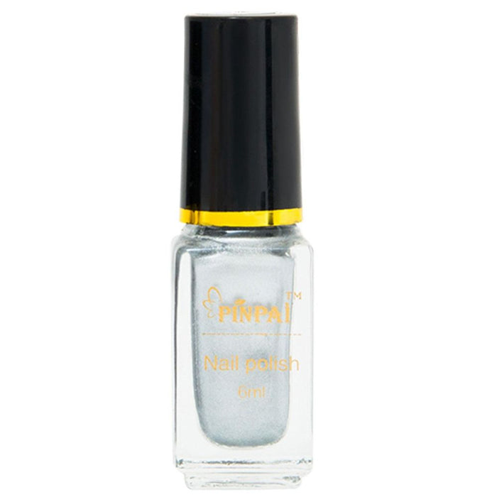 Aquarius Metallic Nail Polish - Mirror Effect Silver, 6ml