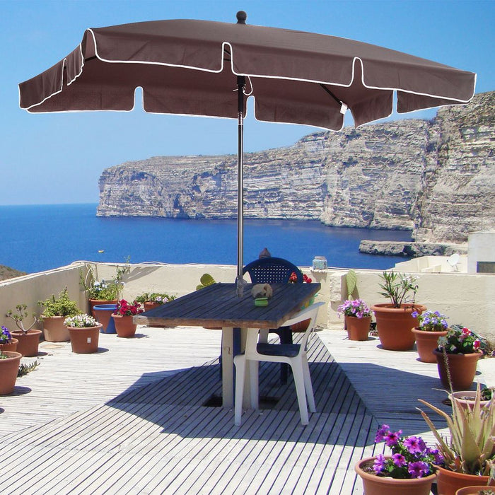 Premium Aluminium Sun Umbrella - Strong & Durable 2M Patio Parasol - Tilt Mechanism - UV Protection - Easy Assembly