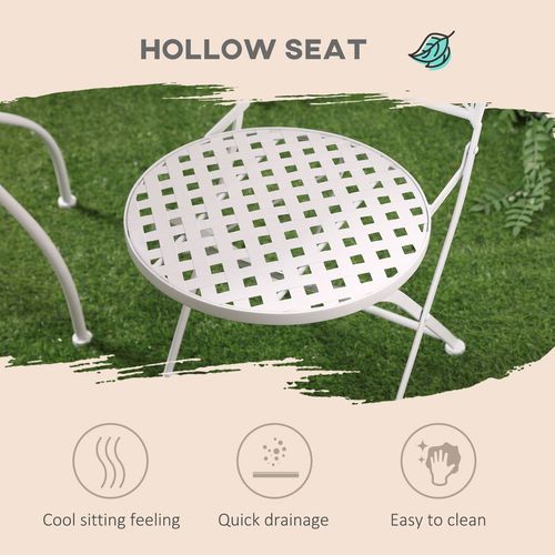 3 Piece Garden Bistro Set w/ Mosaic Top for Patio, Balcony, Poolside