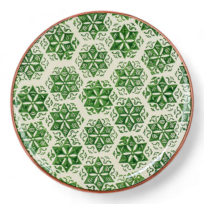 Ceramic Side Plate Nature Snowflake White 21cm