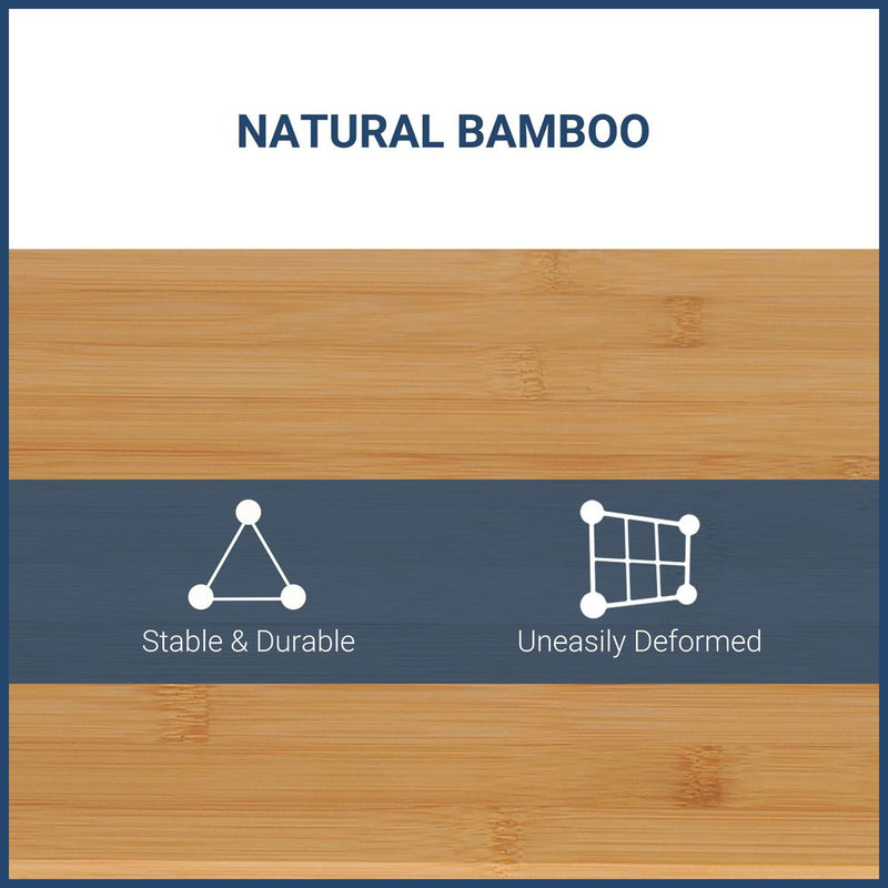 Ultimate Bamboo Monitor Riser & Desktop Organiser - Ergonomic Stand with Drawer & Storage - Professional Quality