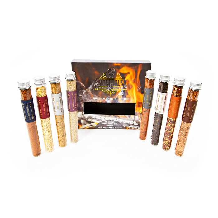 Smokehouse Flame & Flavour | Selection of 8 Smoked Spices| Authentically Smoked over Wood