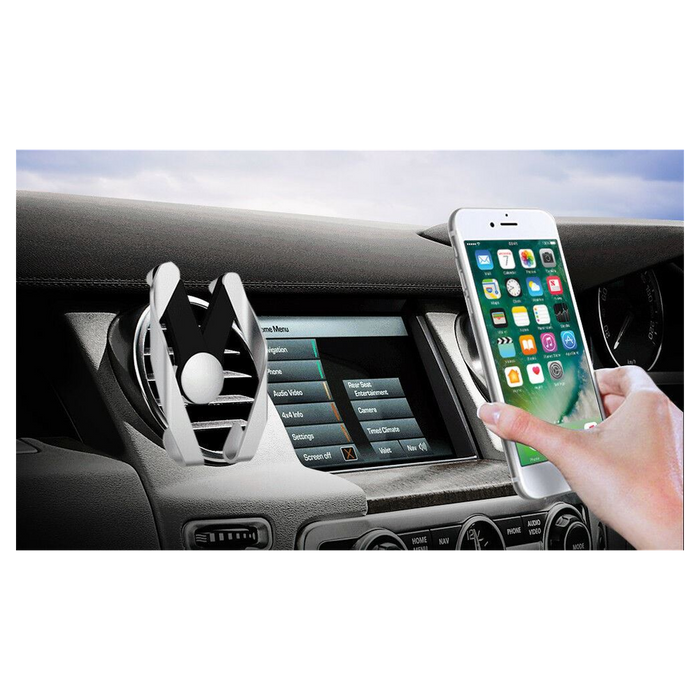 Car Phone Holder Air Vent Mount Bracket Shaped Mobile Phone Stand