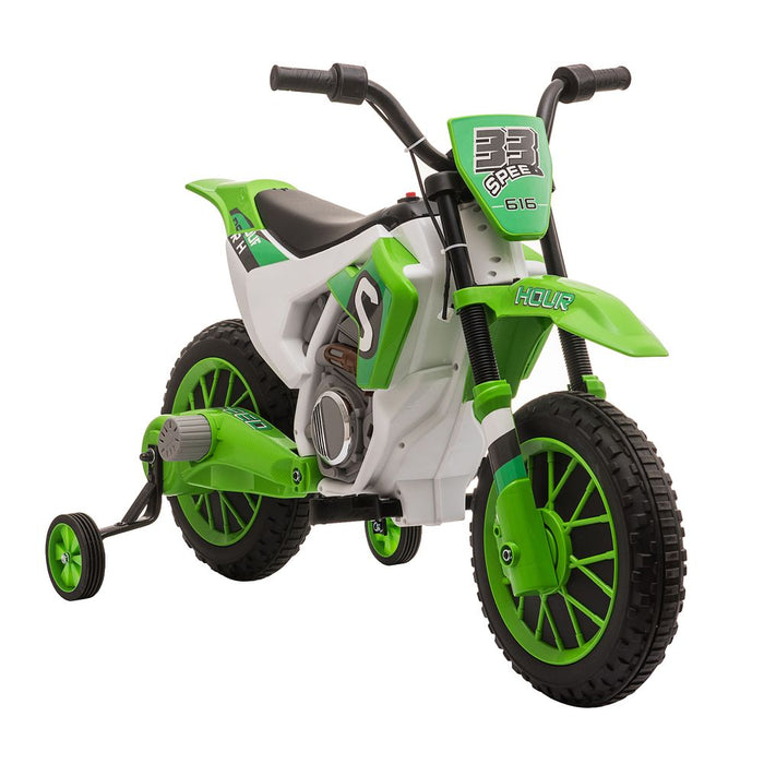 12V Kids Electric Motorbike Ride-On – Green