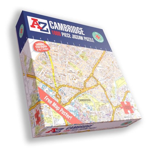 A to Z Map of Cambridge 1000 Piece Jigsaw Puzzle