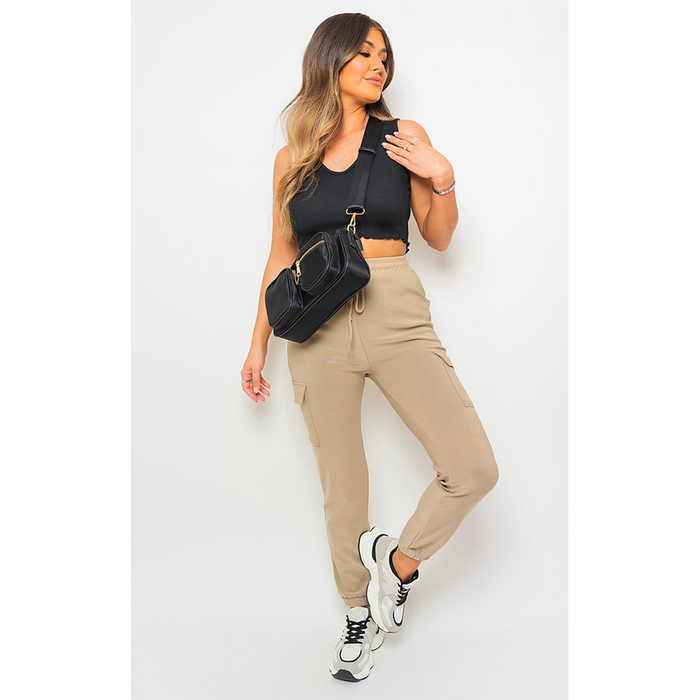 Trendy Cargo Pocket Trouser with Drawstring - High-Quality, Versatile & Fashion-Forward!