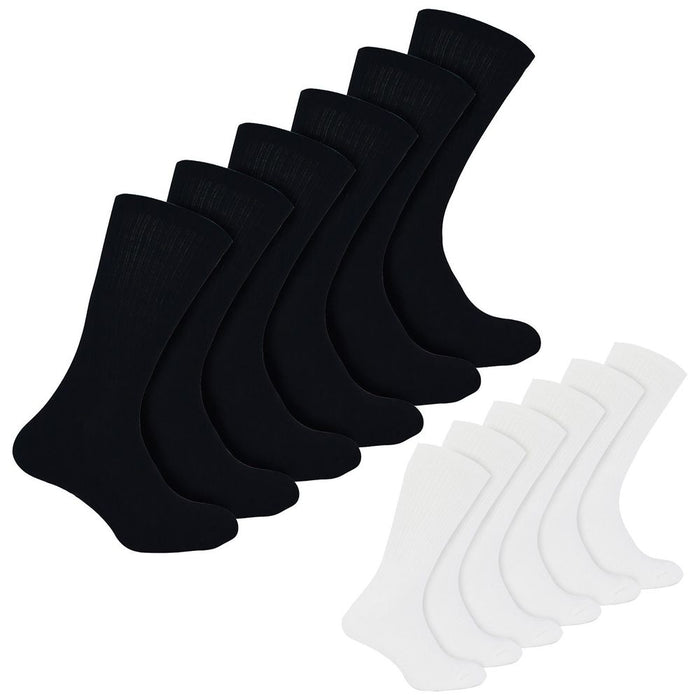 6 Pack Boys Bamboo Sport Socks