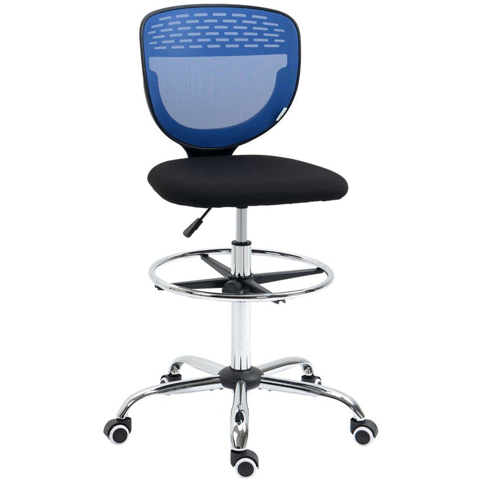 Vinsetto Tall Office Chair - Lumbar Support, Adjustable Height, Blue