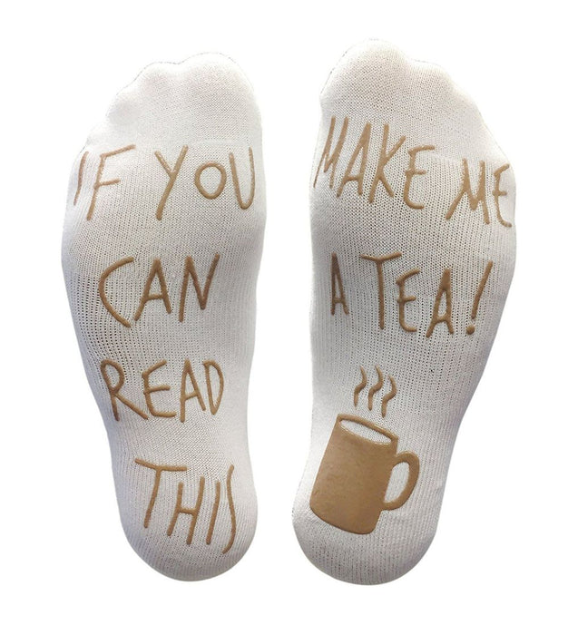 VINSANI Tea Socks: If You Can Read This, Make Me A Tea