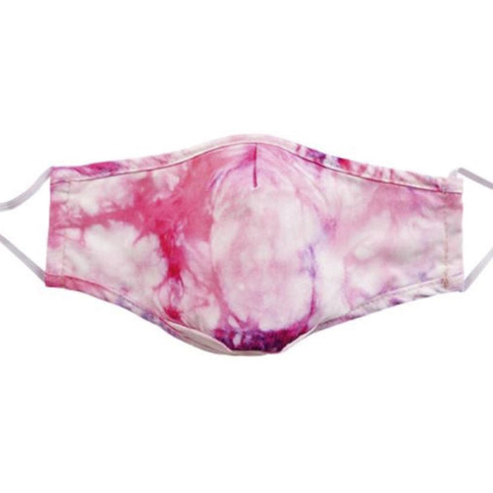 Termin8 Tie-Dye Pink Face Mask - Adult-Three Layer Lightweight-Reusable" (80 characters)