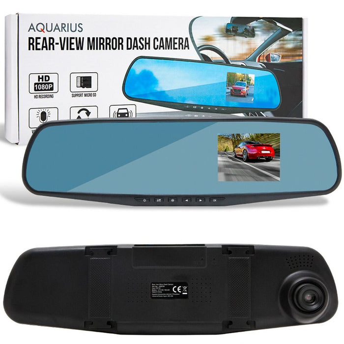 Aquarius Rear View Mirror with Full HD Dashboard Camera