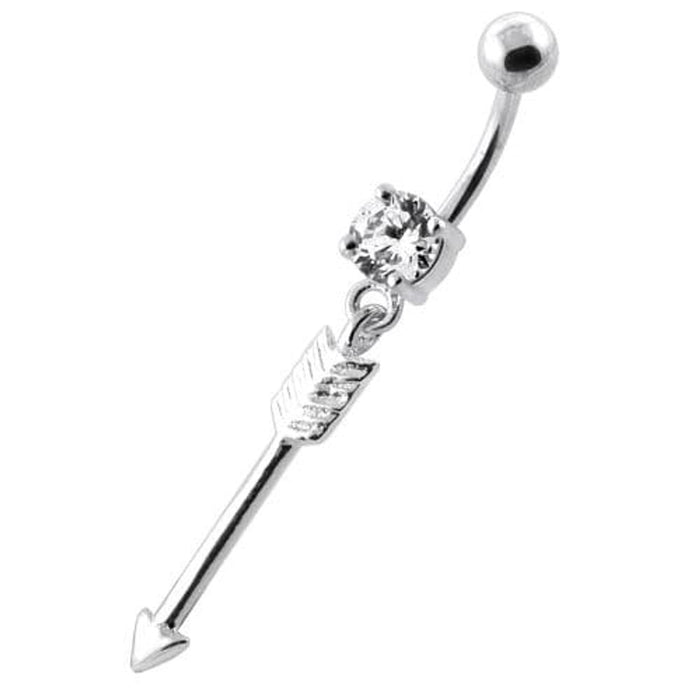 Trendy Arrow belly button bars