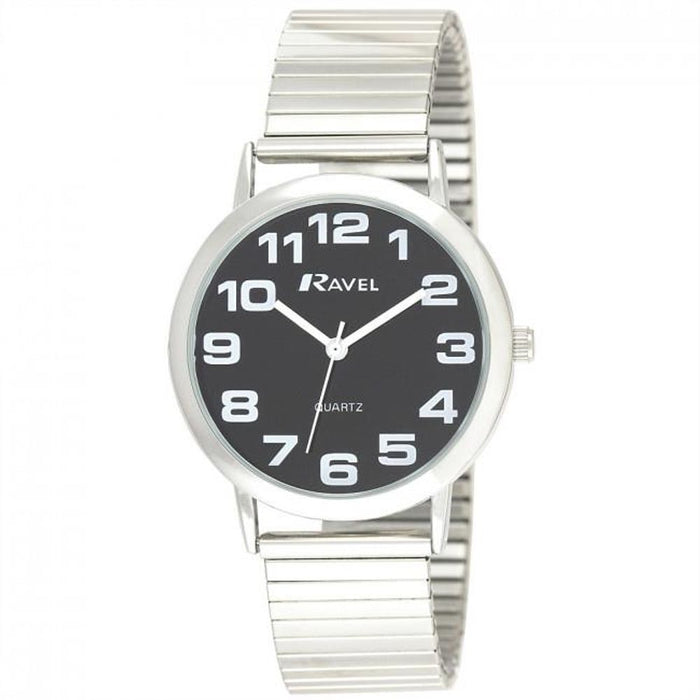 Ravel Mens Stainless Steel Expandable Strap Watch - High Quality and Stylish - Perfect Gift Idea!