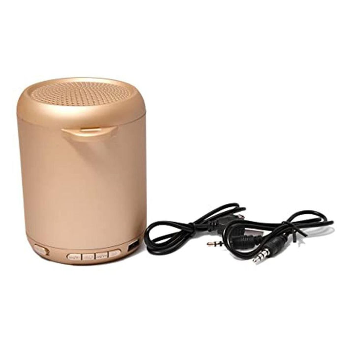 NBY Small Sound LED Bluetooth Speaker & Dancing Fountain, Gold - Portable, Wireless, Clear Sound, Party Lights