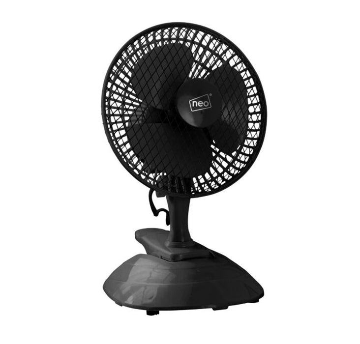 Neo Mini Clip Base Mount Desk Fan Black