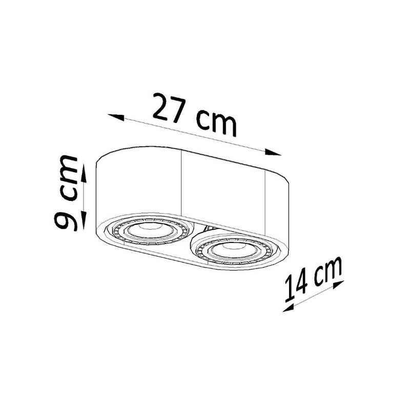 Premium Concrete Ceiling Lamp - Industrial Design GU10 - High Quality