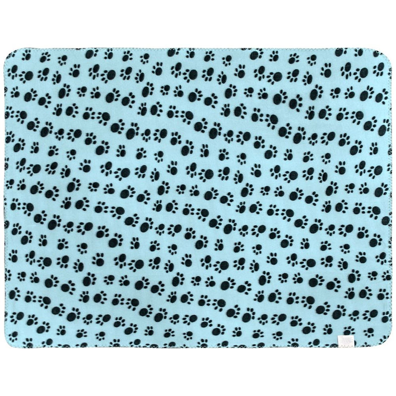 Paw Print Pet Fleece Blanket | Soft & Cozy | Multiple Colors & Sizes | Ideal for Small Dogs & Cats