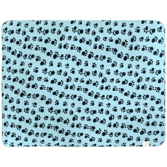 Paw Print Pet Fleece Blanket | Soft & Cozy | Multiple Colors & Sizes | Ideal for Small Dogs & Cats