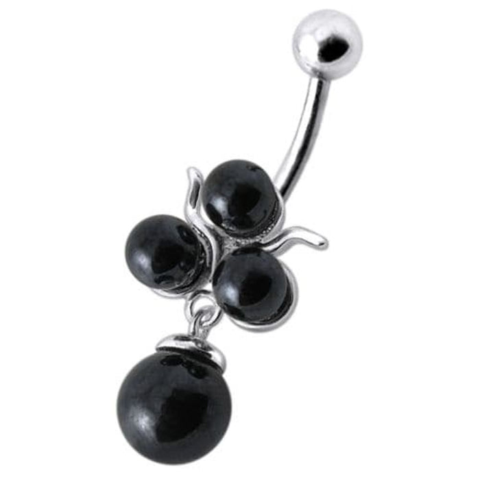 Fancy Pearl Dangling Belly Ring