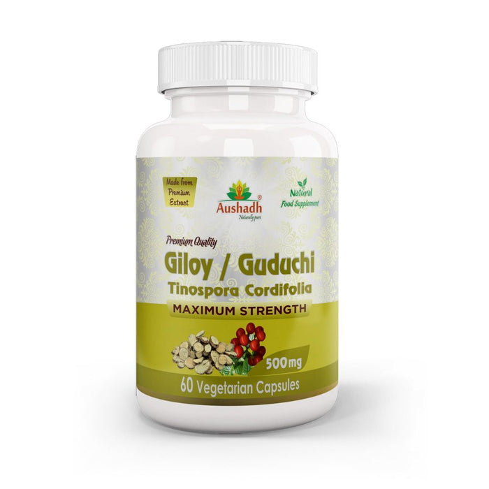 Pure and Potent Giloy Guduchi Capsule (Tinospora Cordifolia)