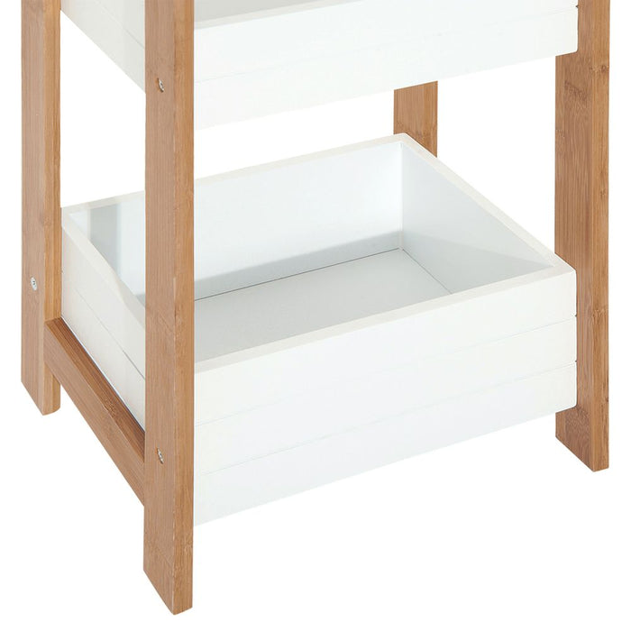 Bamboo Bathroom Shelves - 3-Tier Storage - Durable & Stylish