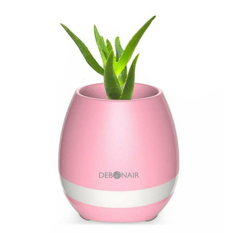 Debonair Music Flower Pot Bluetooth Speaker - Perfect for Bedroom, Office & Living Room - High-Quality [Pink]