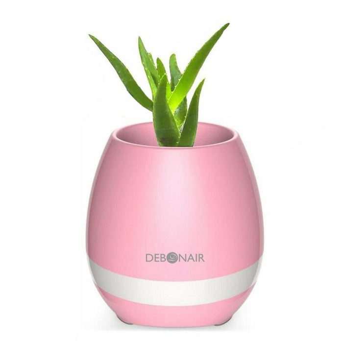 Debonair Music Flower Pot Bluetooth Speaker - Perfect for Bedroom, Office & Living Room - High-Quality [Pink]