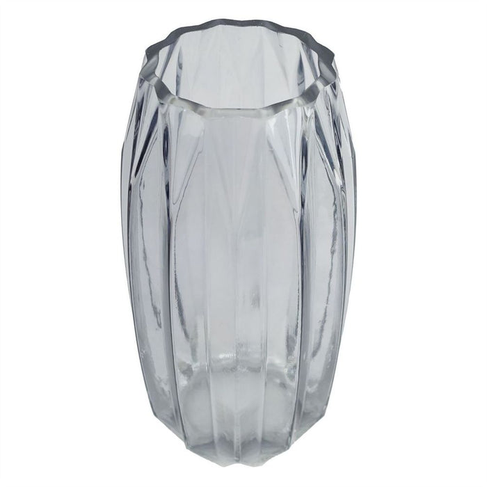 30cm Clear Contemporary Glass Vase | Premium Quality | Elegant and Versatile Design