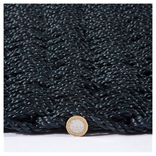 Didsbury Braided Polypropylene 45x75cm Navy Doormat