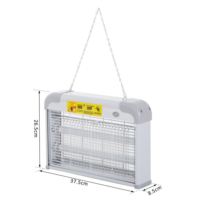 Steel-Grey LED Wall-mounted Portable Mosquito Killer Lamp