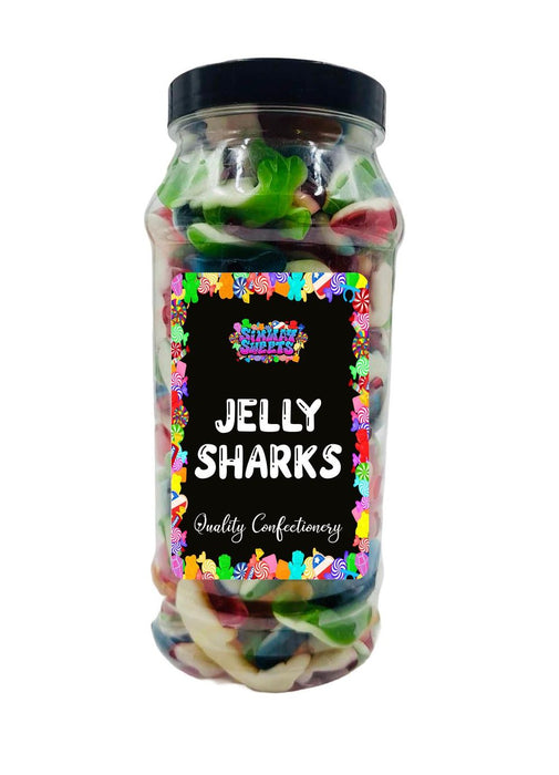 Jelly Sharks Gummies Gift Jar - Retro Sweets - Fast Delivery