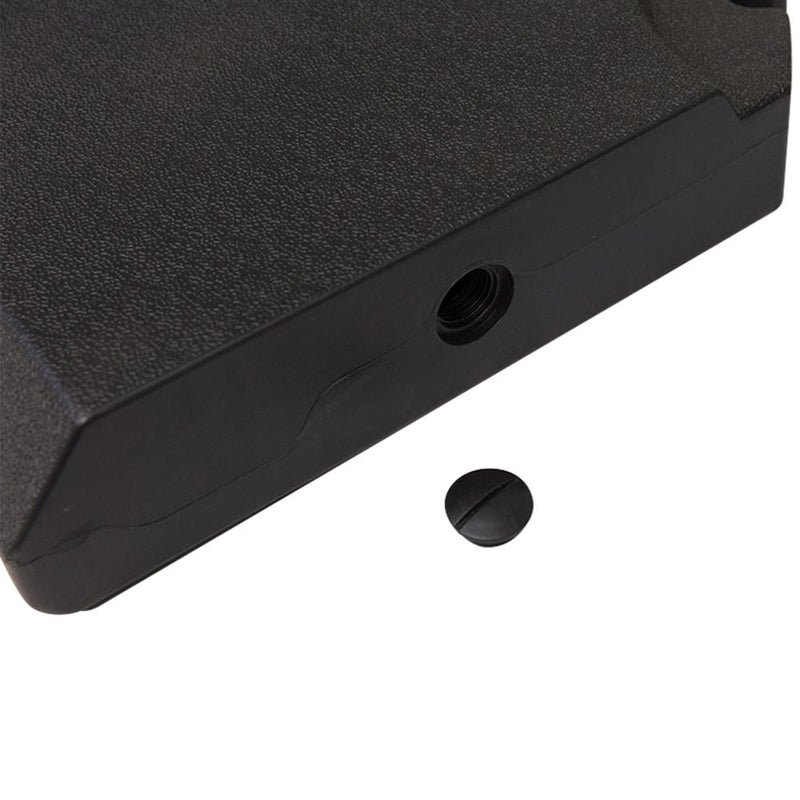 Heavy-Duty Sand & Water Fillable Black Parasol Base - Easy Assembly & Superior Quality