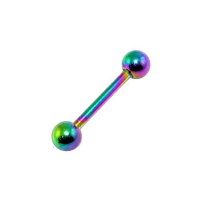 Anodised Tongue Barbell with Ball