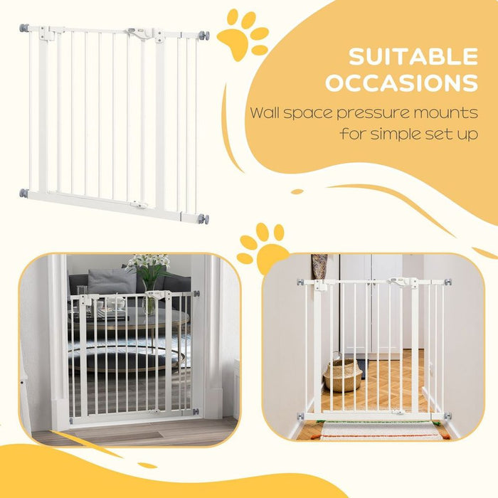 PawHut Adjustable Safety Gate - Keep Pets Secure from Restricted Areas - Easy Assembly - High-Quality Design