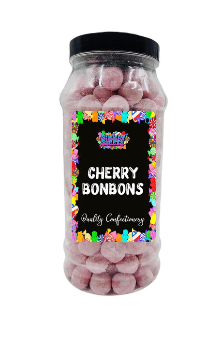 Premium Cherry BonBons - Retro Sweets Gift Jar. Fast Delivery. Best Quality.