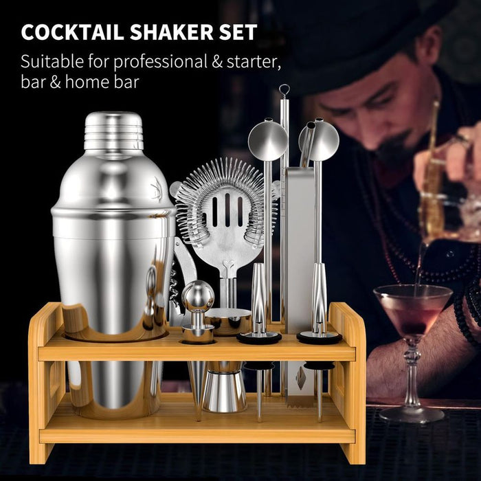 Ultimate Cocktail Set - Shake, Stir & Sip in Style! 15pcs - Vinsani 1010052