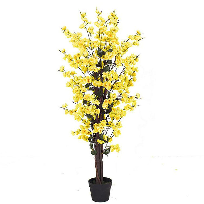 Premium Quality 120cm Artificial Yellow Blossom Tree