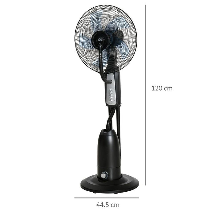 Premium Cooling Stand Fan - Water Mist, 2.8L Tank, Oscillation, High Quality