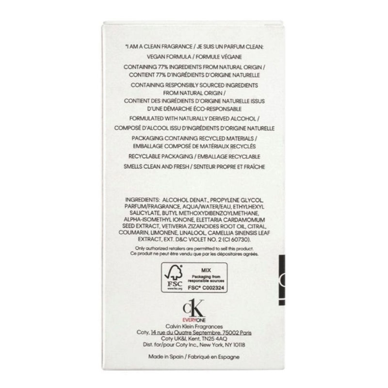 Calvin Klein Everyone  Eau De Toilette Spray 10ml