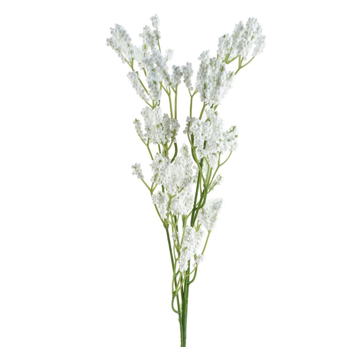 Premium 65cm Gypsophilia Spray - Artificial White Floral Decor - Shapable Stem - High Quality