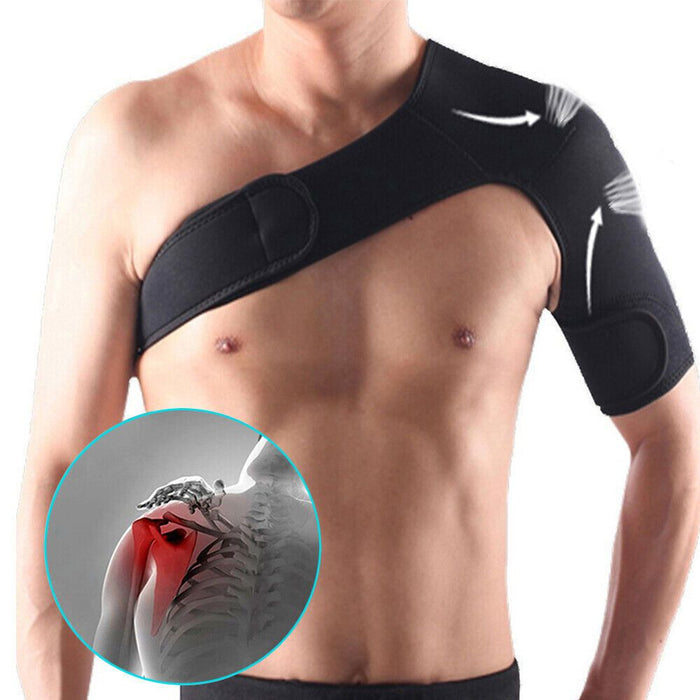 Left/Right Shoulder Brace Rotator Cuff Support Injury Dislocate Compression Stra