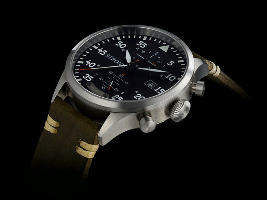 Strond DC-3 MKll Swiss Movement Aviation Watch - All Steel